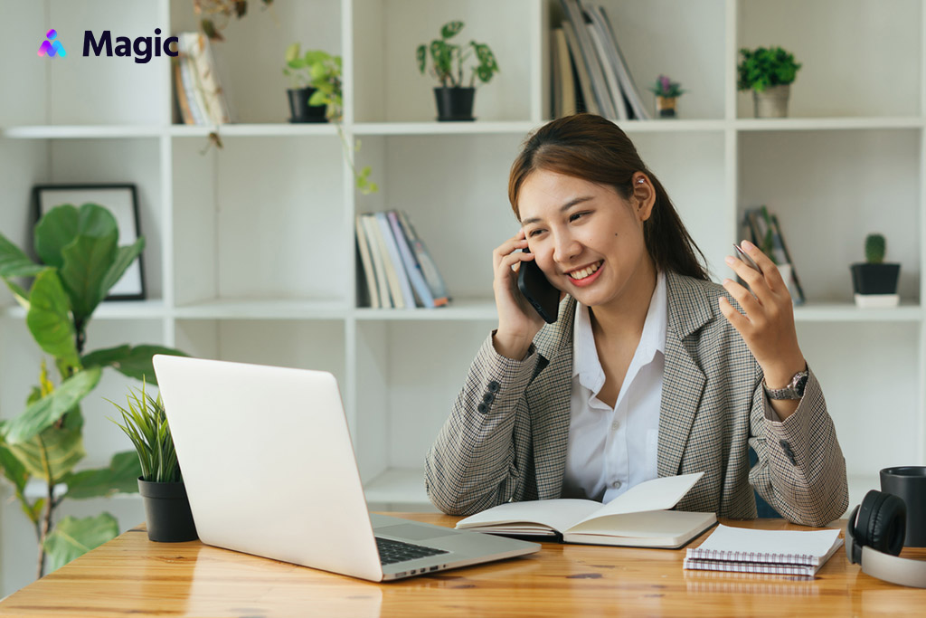 virtual assistant working from home